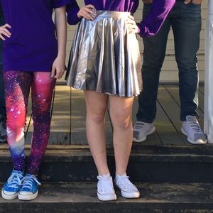 holographic disco skirt by sweaty rocks